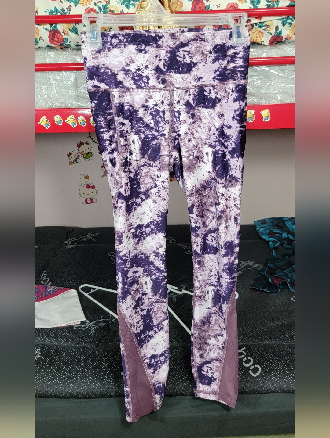 Under Armour Purple Marble Print Women's Leggings Size Small